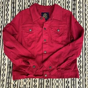 Vintage Talbots Red Denim Jacket size L